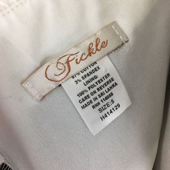 Fair pre-loved condition white/ black cotton dress - Picture 4 of 5